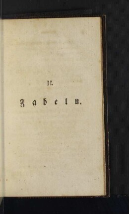 II. Fabeln.