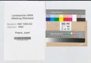 Entnazifizierung Josef Peters, geb. 04.01.1895 ()