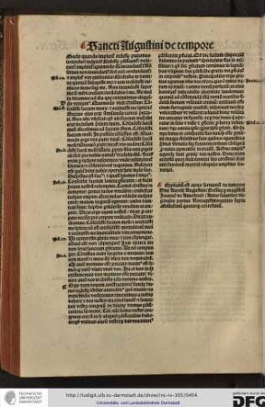 Explicitum est opus sermonum de tempore divi Aurelii Augustini Basilee per magistrum Joannem de Amerbach anno salutiferi virginalis partus Nonagesimoquinto supra Millesimum quaterque centesimum.