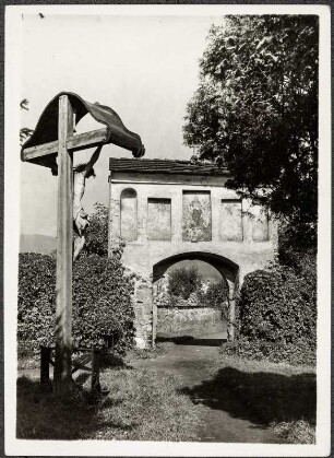 Österreich, Leoben. Eingang zum Alten Friedhof