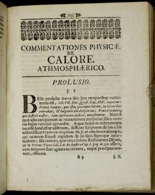 Prolusio.