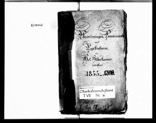 Verordnungen, Registraturen, Kommunikate wegen der Hofsilberkammer, Band b