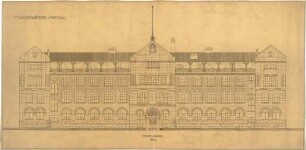 Billing, Hermann; Bruchsal, Rheinstr.; Maschinenfabrik, Verwaltungsgebäude - Vorderfassade (Ansicht)