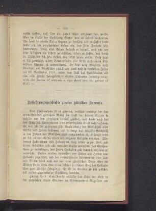 Bekehrungsgeschichte zweier jüdischer Freunde.