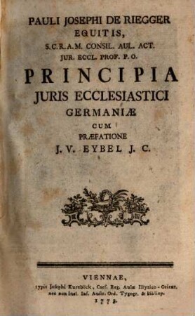 Principia iuris Ecclesiastici Germaniae