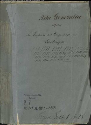 Kirchenbuchduplikate der evangelischen Gemeinde Ladbergen (GHT 1841-1864). (Gemeinde: Ladbergen, Evangelische Gemeinde)