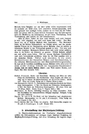 Abschaffung der Einjährigen-Prüfung : [Mitteilungen]