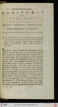 Neuntes Heft