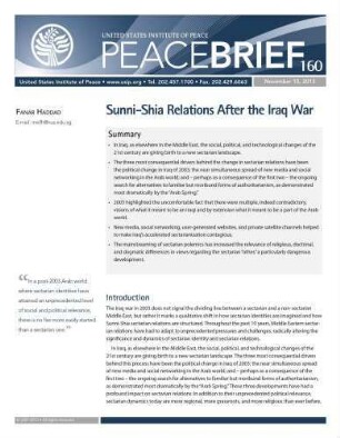 Sunni-Shia relations after the Iraq war