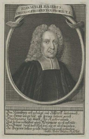 Bildnis des Ioan. Wilh. Baierus
