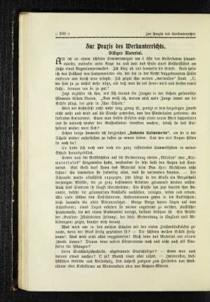 ¬Zur¬ Praxis des Werkunterrichts : billiges Material