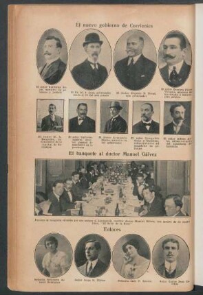 El banquete al doctor Manuel Gálvez