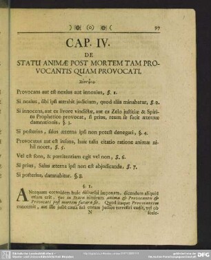 Cap. IV. De Statu Animae Post Mortem Tam Provocantis Quam Provocati