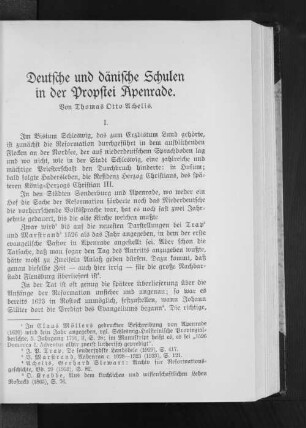 Deutsche und dänische Schulen in der Probstei Apenrade.