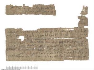 Arabischer Papyrus mit einer Petition an einen Gouverneur