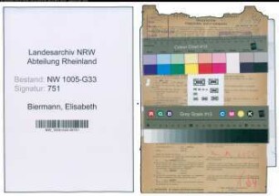 Entnazifizierung Elisabeth Biermann , geb. 18.11.1900 (Lehrerin)