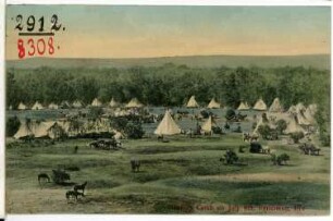 Pendleton, Oregon. Indian Camp on July 4th ( Umatilla Indian Reservation)