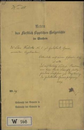 Welsche Nr. 2 zu Heidelbeck gegen Rentkammer - "Attentate" auf Welsches Hofraum / Regulierung der Heidelbecker Gemeinheitsgrenze