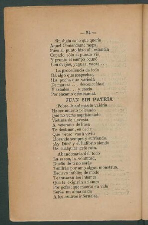 Juan sin patria