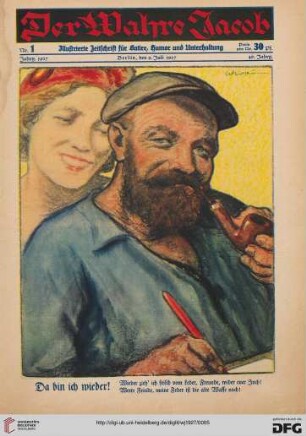 Nr. 1 (9. Juli 1927)