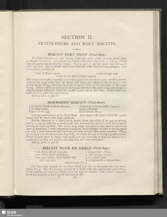 Section II. Petits-fours and rout biscuits