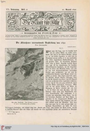 Heft 22 (15. August 1892)