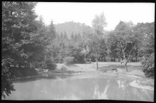 Bad Lauterberg. Kurpark - Blick auf den Hausberg