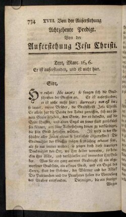 734-768, Achtzehente Predigt