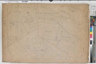 Herringhausen (Bohmte) Grundstücke des Gutes Arenshorst Katasterauszug 1881 1 : 2000 65 x 94 Zeichnung von Ledebur-Crollage