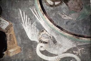 Christus in der Mandorla umgeben von den Kirchenvätern und den Evangelistensymbolen