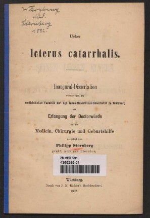 Ueber Icterus catarrhalis