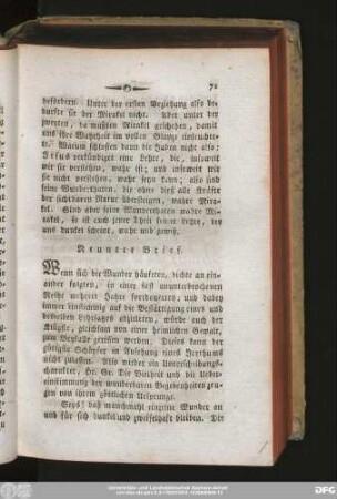 Neunter Brief.