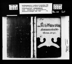 Steuerbeschreibungen und Steuerregister im Ammanamt