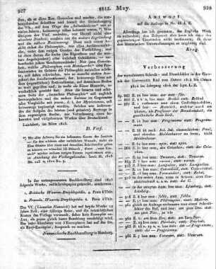 Verbesserung.