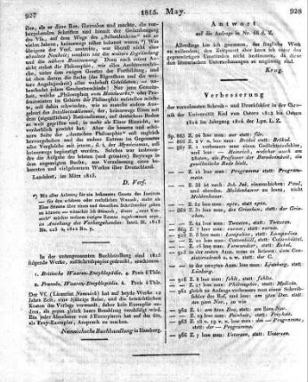 Verbesserung.