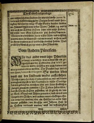 Vom Andern Pünctlein