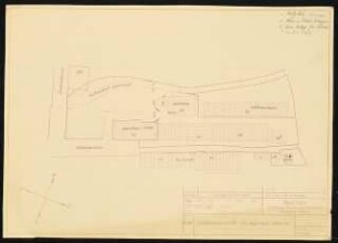 Garten Fabrik Hugo Kern, Schramberg: Lageplan Stadtplanausschnitt 1:500