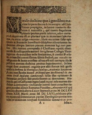 Brevis historia morum doctrinae corruptae et restitutae : Cui subnectitur varia eiusdem doctrinae proponendae ratio, ostensa in programmate publicis lectionibus ethicis praemisso a Joan. Eisenhart