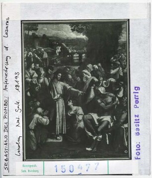 Sebastiano del Piombo: Auferweckung des Lazarus. London, National Gallery
