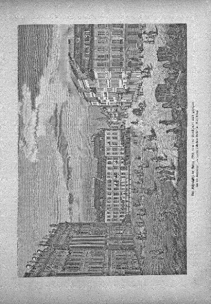 Der Schloßplatz im Jahre 1780, von der Stechbahn aus gesehen