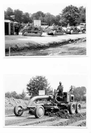AS Rastatt, km 646,0 - 647,5 Herstellen des Autobahnkörpers Frontlader und Grader