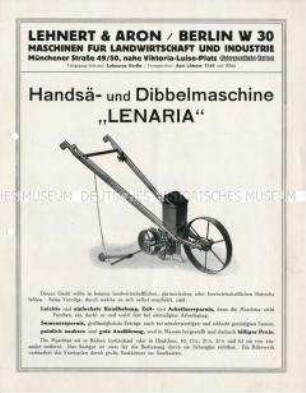 Sämaschine und Doppelradhacke