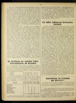 ¬Ein¬ halbes Jahrtausend Hohenzollernherrschaft