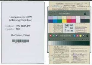Entnazifizierung Franz Biermann , geb. 12.01.1905 (Postschaffner)