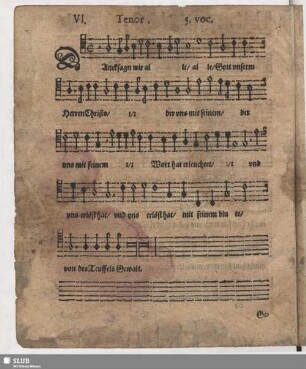 VI. Dank sag'n wir alle