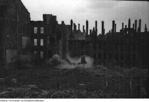 Dresden, Neustadt. Sprengungen im Hechtviertel, 1946/47