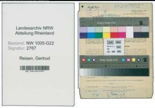 Entnazifizierung Gertrud Reisen , geb. 19.09.1902 (Gastwirtin)
