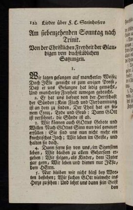 122, Am siebenzehenden Sonntag nach Trinit.