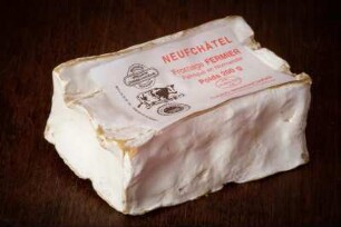Frankreich. Haute Normandie. Seine Maritime. Neufchatel en Bray. Neufchatel Käse. AOC. Briquette