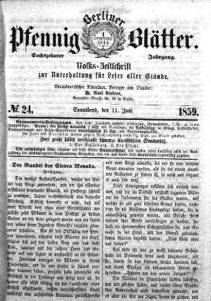 No. 24, Sonnabend, den 11. Juni